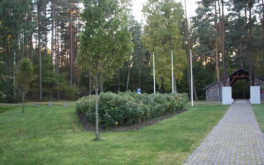 Ansicht der Kriegsgräberstätte Riga Beberbeki