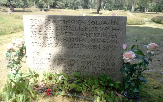 Ansicht der Kriegsgräberstätte Bergen - Lohheide (Hörsten), Kriegsgefangenenfriedhof