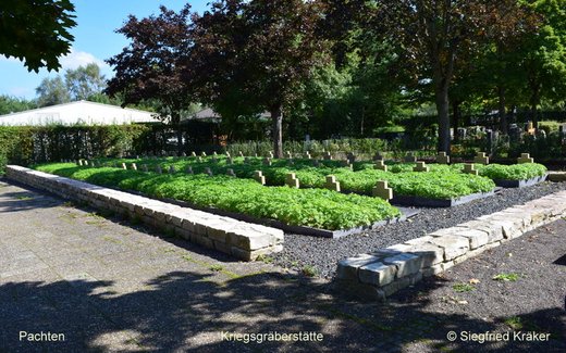 Ansicht der Kriegsgräberstätte Pachten, Zivilfriedhof