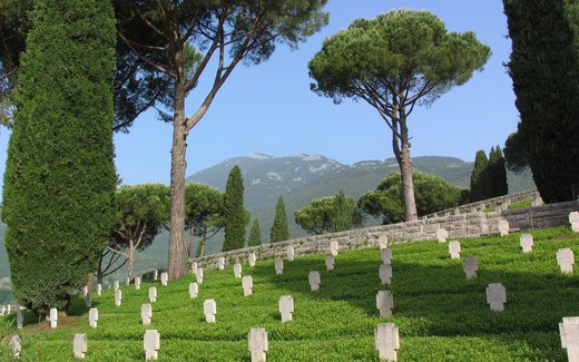 Ansicht der Kriegsgräberstätte Cassino