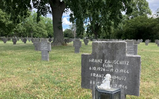 Ansicht der Kriegsgräberstätte Wien-Zentralfriedhof Gruppe 97