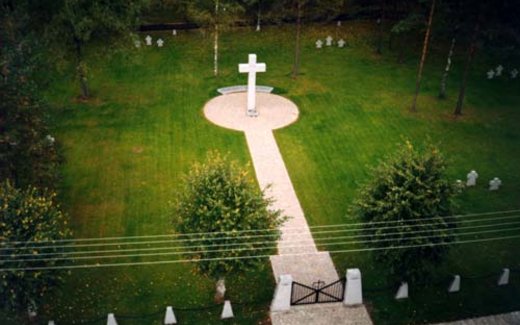 Ansicht der Kriegsgräberstätte Valka (2.WK)