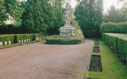 Ansicht der Kriegsgräberstätte Aschaffenburg-Altstadt