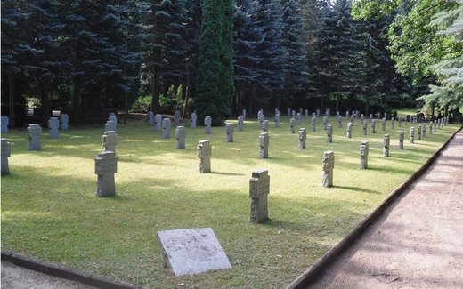 Ansicht der Kriegsgräberstätte Eberswalde