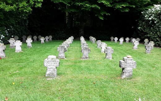 Ansicht der Kriegsgräberstätte Bad Zwischenahn - Ofen, Ev.- luth. Friedhof
