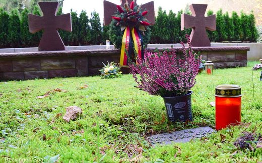 Ansicht der Kriegsgräberstätte Beckingen, Zivilfdh.