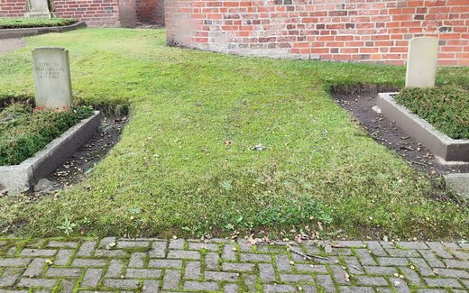 Ansicht der Kriegsgräberstätte Aurich - Wiesens, Friedhof