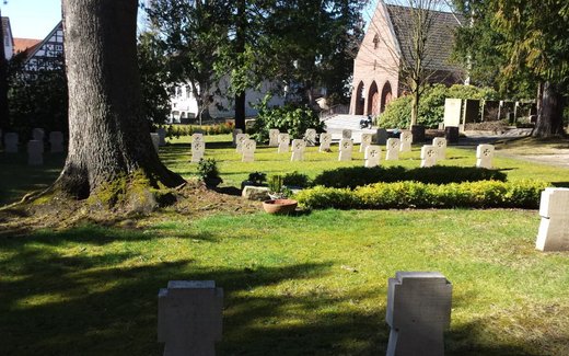 Ansicht der Kriegsgräberstätte Bad Pyrmont, Städt. Friedhof Lortzingstr.