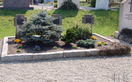 Ansicht der Kriegsgräberstätte Aindling, alter Fdh.