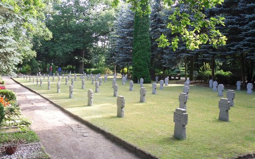 Ansicht der Kriegsgräberstätte Eberswalde