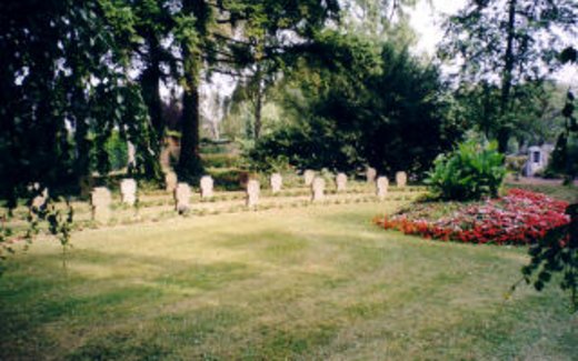 Ansicht der Kriegsgräberstätte Aachen-Eilendorf-Friedhof-Nirmer Höhe