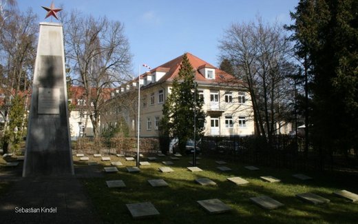 Ansicht der Kriegsgräberstätte Anklam, Sowj.Fdh. "Am Krankenhaus"