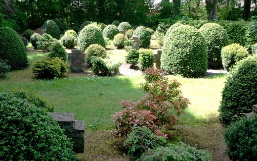 Ansicht der Kriegsgräberstätte Hage, Ev.-ref. Friedhof