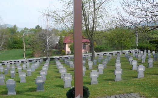 Ansicht der Kriegsgräberstätte Zborov
