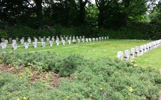 Ansicht der Kriegsgräberstätte Bad Zwischenahn, Neuer Ev.- luth. Friedhof