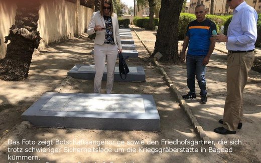 Ansicht der Kriegsgräberstätte Bagdad