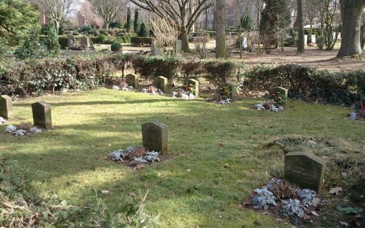 Ansicht der Kriegsgräberstätte Laatzen, Ahornstr.