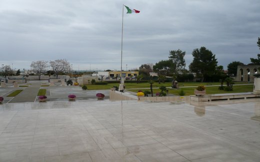 Ansicht der Kriegsgräberstätte Bari