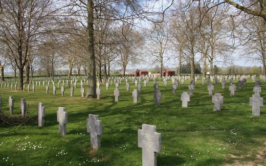 Ansicht der Kriegsgräberstätte Belleau