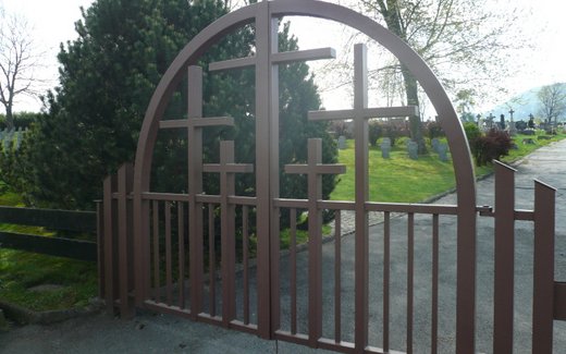 Ansicht der Kriegsgräberstätte Zborov