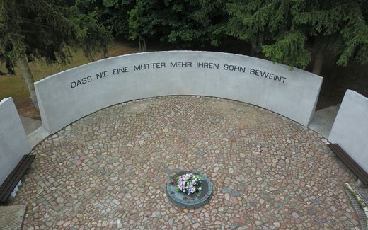 Ansicht der Kriegsgräberstätte Garz, Kriegsgräberstätte Golm