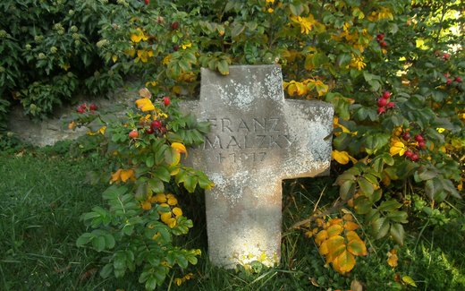 Ansicht der Kriegsgräberstätte Allenbach, Gemeindefriedhof