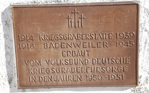 Ansicht der Kriegsgräberstätte Badenweiler