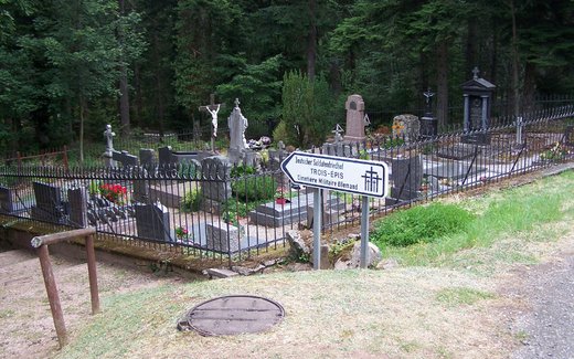 Ansicht der Kriegsgräberstätte Ammerschwihr