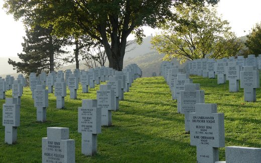 Ansicht der Kriegsgräberstätte Bergheim