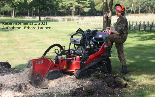 Ansicht der Kriegsgräberstätte Lommel
