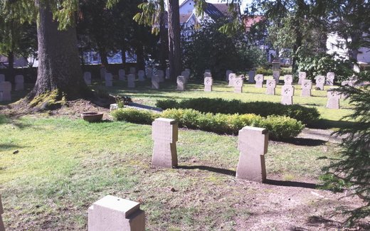Ansicht der Kriegsgräberstätte Bad Pyrmont, Städt. Friedhof Lortzingstr.
