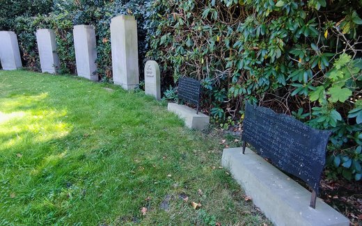 Ansicht der Kriegsgräberstätte Jade, Friedhof