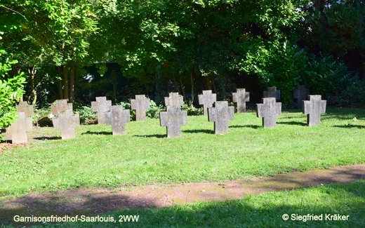 Ansicht der Kriegsgräberstätte Saarlouis-Garnisonsfriedhof