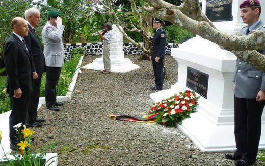 Ansicht der Kriegsgräberstätte Arca-Cikopo-Selatan