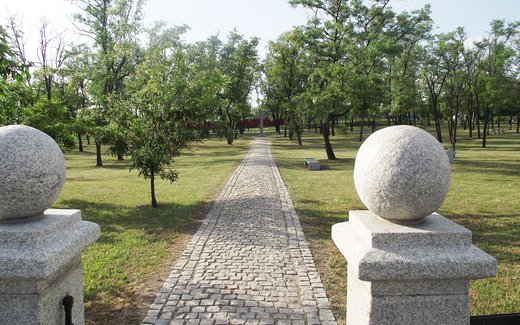 Ansicht der Kriegsgräberstätte Anthrazit-Zentralno-Bokiwskiji (Antrazit-Zentralno-Bokowski)