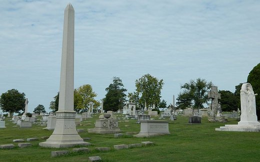 Ansicht der Kriegsgräberstätte Atlanta-Georgia