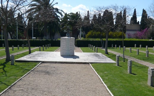 Ansicht der Kriegsgräberstätte Cagliari