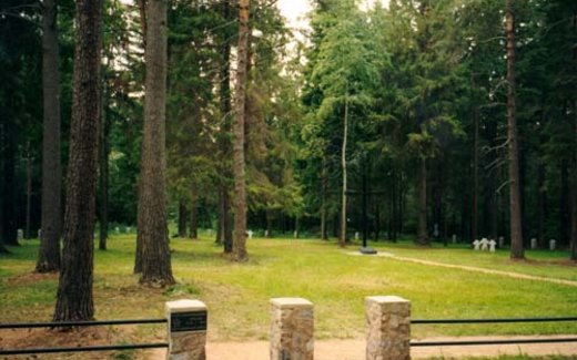 Ansicht der Kriegsgräberstätte Valga