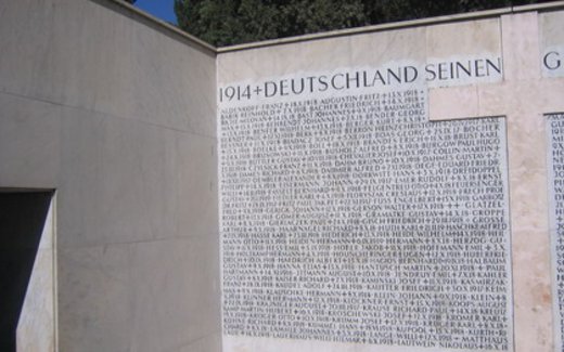 Ansicht der Kriegsgräberstätte Aleppo/Syrien