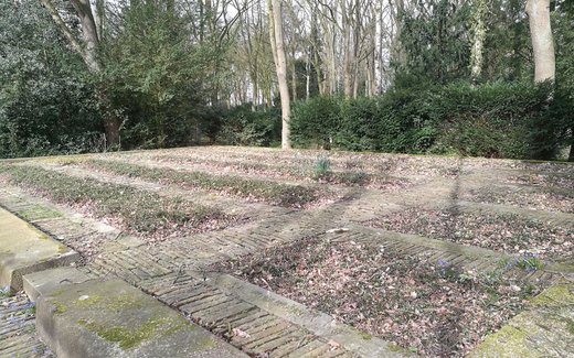 Ansicht der Kriegsgräberstätte Aumund