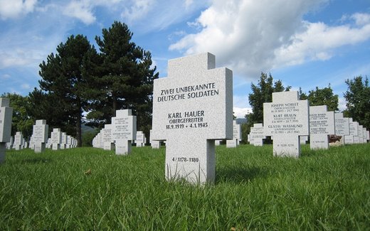 Ansicht der Kriegsgräberstätte Bergheim