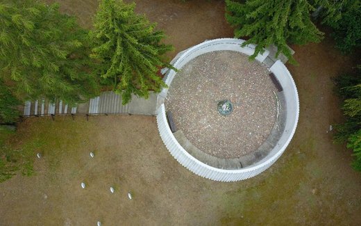 Ansicht der Kriegsgräberstätte Garz, Kriegsgräberstätte Golm