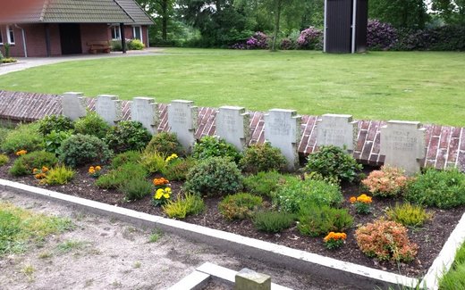Ansicht der Kriegsgräberstätte Apen - Godensholt, Ev.-luth. Friedhof