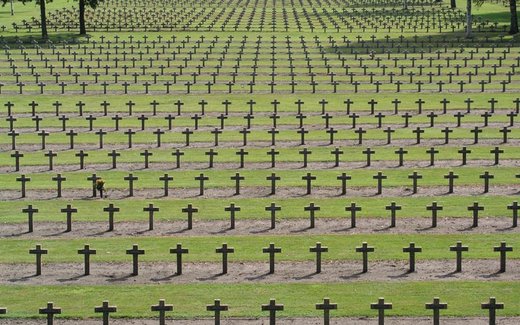 Ansicht der Kriegsgräberstätte Lommel