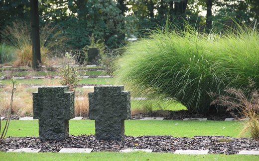 Ansicht der Kriegsgräberstätte Bensheim-Auerbach