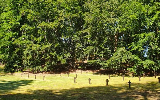 Ansicht der Kriegsgräberstätte Garz, Kriegsgräberstätte Golm