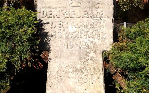 Ansicht der Kriegsgräberstätte Bad Bodenteich, Ev.- luth. Friedhof