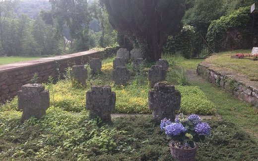 Ansicht der Kriegsgräberstätte Bammental, alter Friedhof