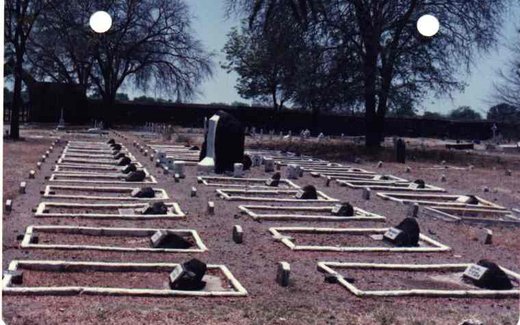 Ansicht der Kriegsgräberstätte Ahmednagar/Indien