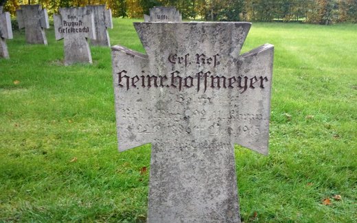 Ansicht der Kriegsgräberstätte Belm, Ev.- luth. Friedhof